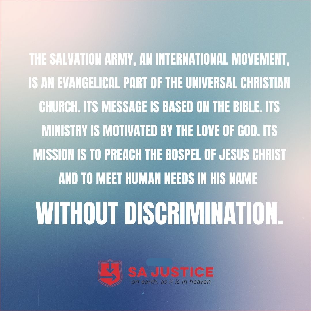 Linked to The Salvation Army National Website About Page