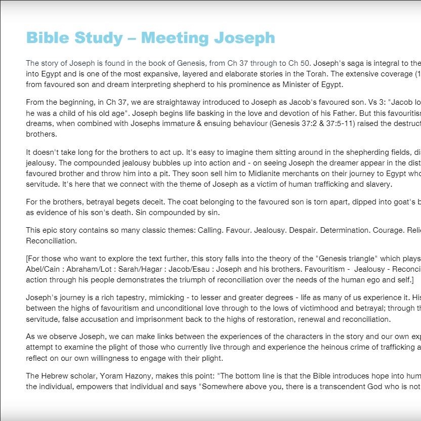 Linked to Bible Study Resource Page
